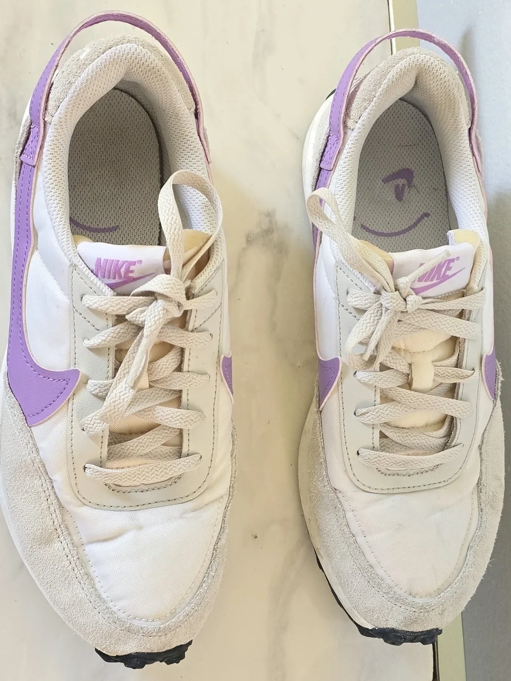 Nike Waffle Debut White Rush Fuchsia US Women Size 8.5(UK 6/EUR 40) Sneakers